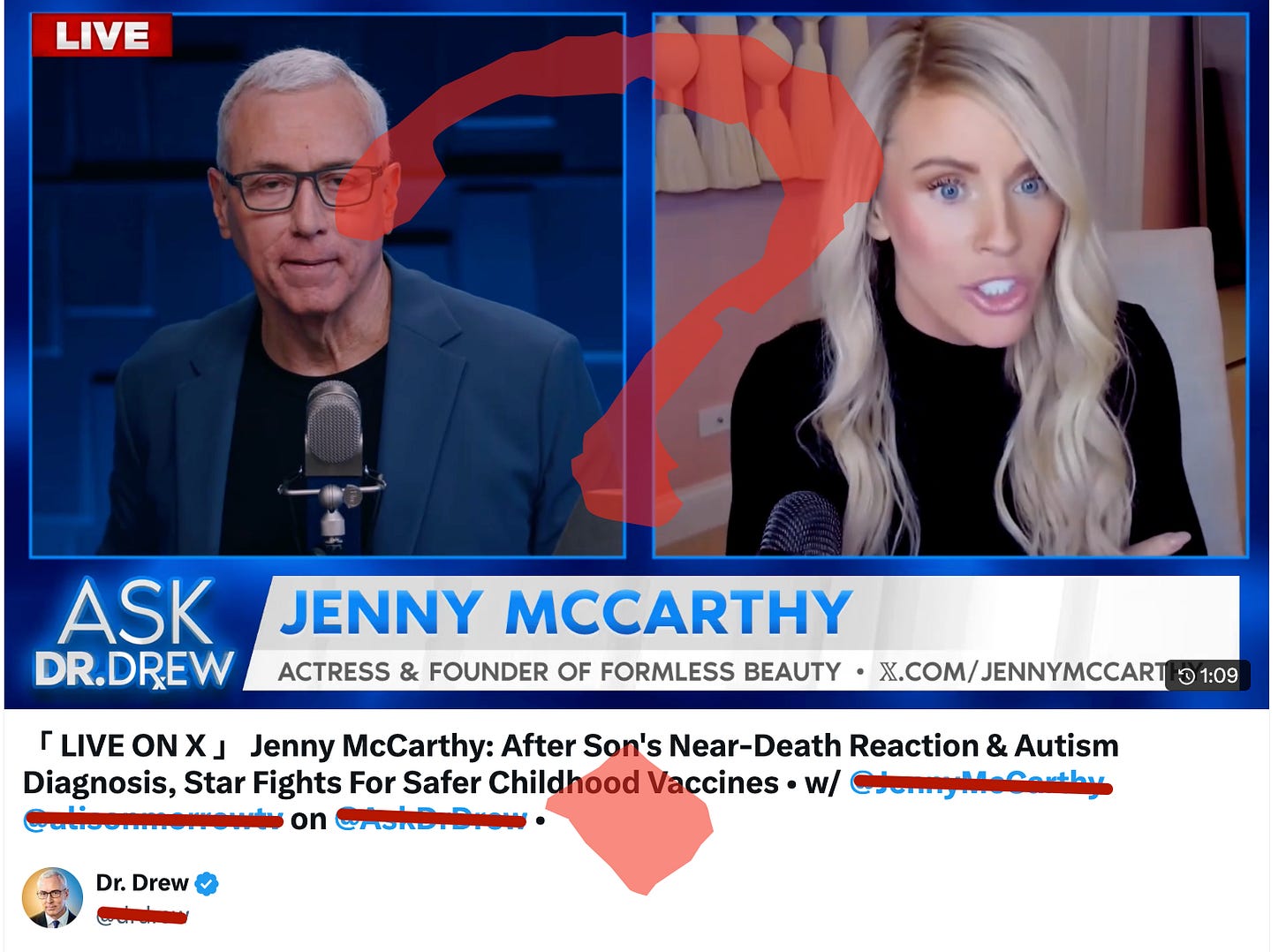 Returning to scare people about the MMR vaccine during the biggest outbreaks of measles in 30 years is not a great flex for Jenny McCarthy, who is now in her own battle with mold poisoning. Returning to scare people about the MMR vaccine during the biggest outbreaks of measles in 30 years is not a great flex for Jenny McCarthy, who is now in her own battle with mold poisoning.