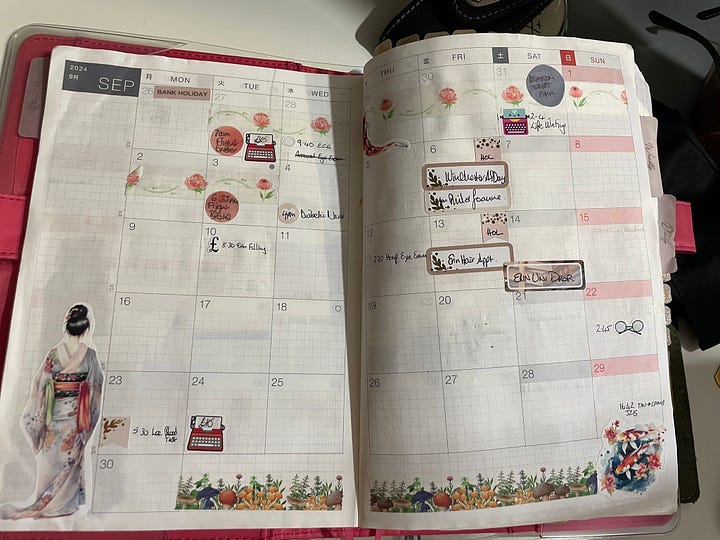 Photos from Helen's Hobonichi Planner