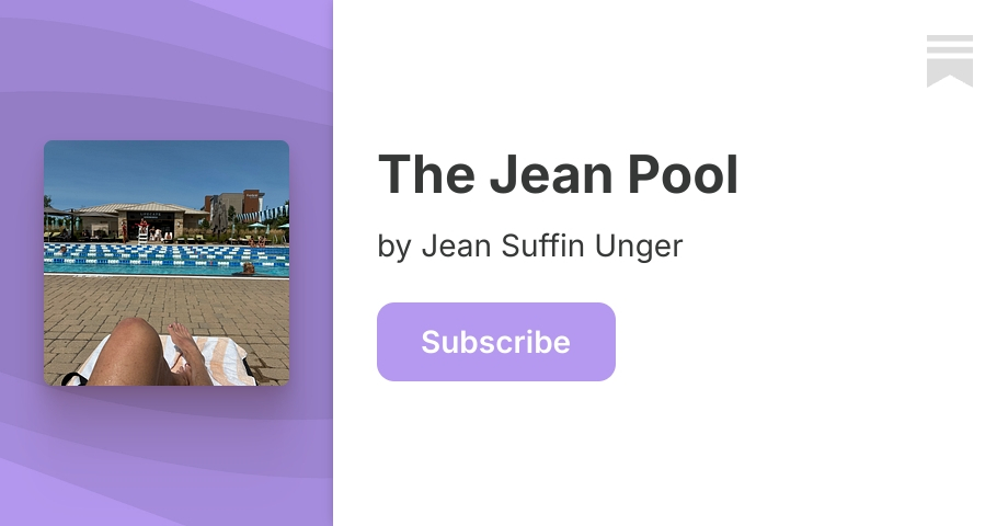 The Jean Pool | Jean Suffin Unger | Substack