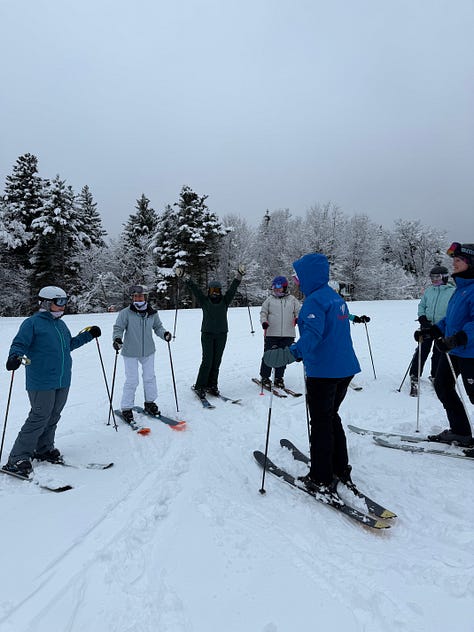 Ski Moms on Snow
