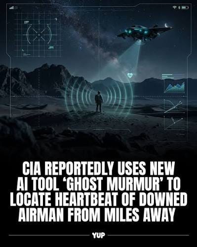 A system known as âGhost Murmurâ has surfaced in reports after a missing U.S. airman was recovered in Iran in April 2026. The tool is rumored to detect human heartbeats remotely, something A system known as âGhost Murmurâ has surfaced in reports after a missing U.S. airman was recovered in Iran in April 2026. The tool is rumored to detect human heartbeats remotely, something