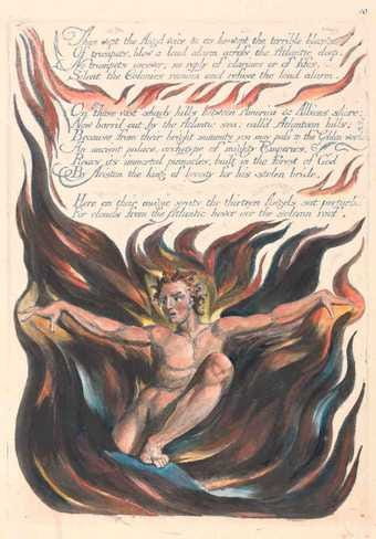 America. A Prophecy, Plate 12, 'Thus Wept the Angel Voice....', Tate online learning resource America. A Prophecy, Plate 12, 'Thus Wept the Angel Voice....', Tate online learning resource