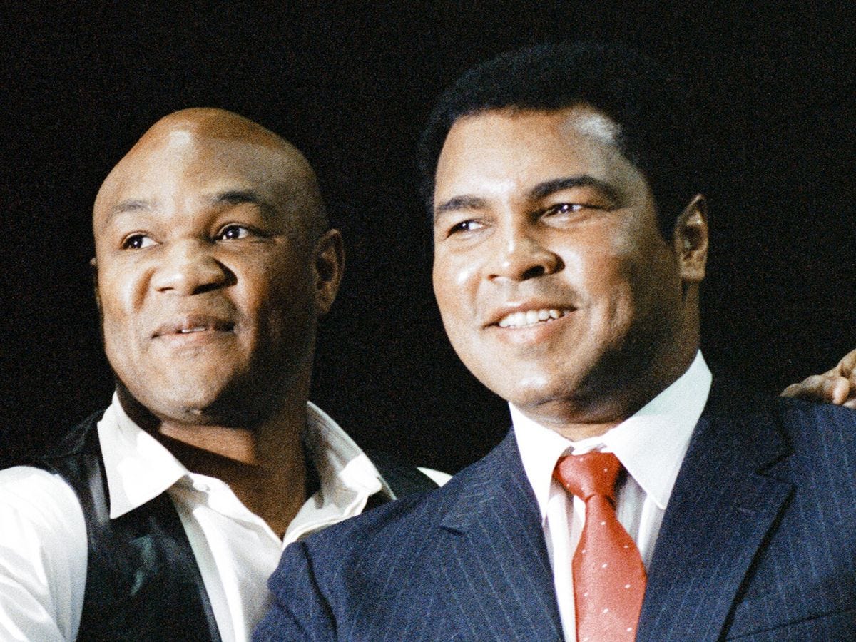 George Foreman explains what Muhammad Ali told him during their Rumble in  the Jungle - The Mirror