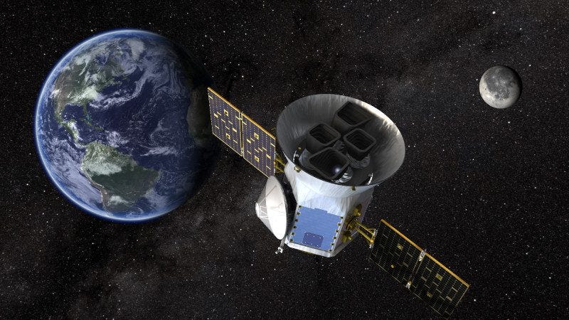 TESS Spacecraft looks for Exoplanets.
