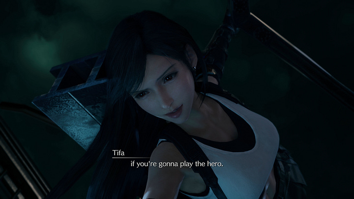 Instances Cloud is called a hero by Jessie, Aerith, and Tifa.