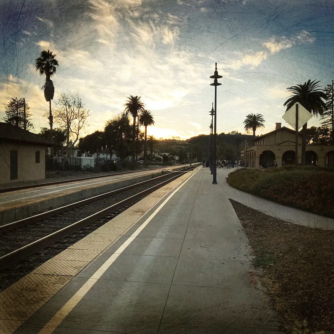 Santa Barbara Station at Dawn. Photo copyrighted by Mark Tulin.