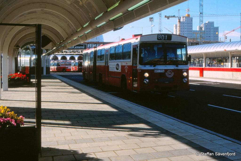 Staffans bussbilder: Stockholm i augusti 1990 del 2