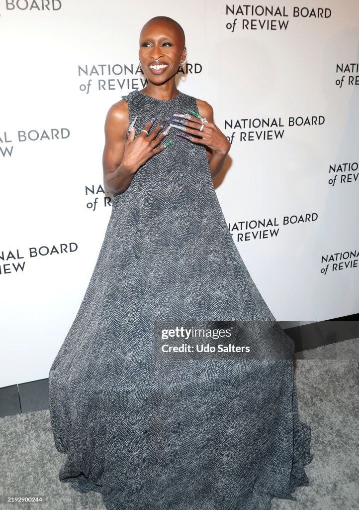 Cynthia Erivo attends the National Board Of Review Awards Gala 2025... News  Photo - Getty Images
