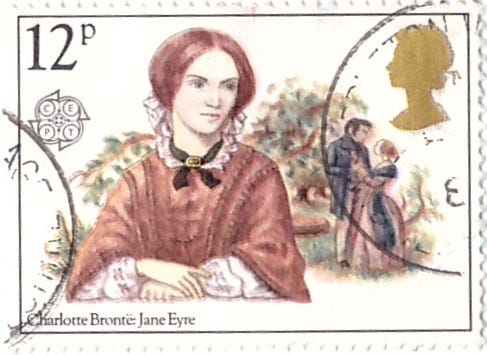 Emissão britânica (1980) dedicada a Charlotte Brontë. A presença recorrente da doença em seu contexto familiar contribuiu para a construção de um imaginário literário marcado pela intensidade emocional e pela fragilidade.