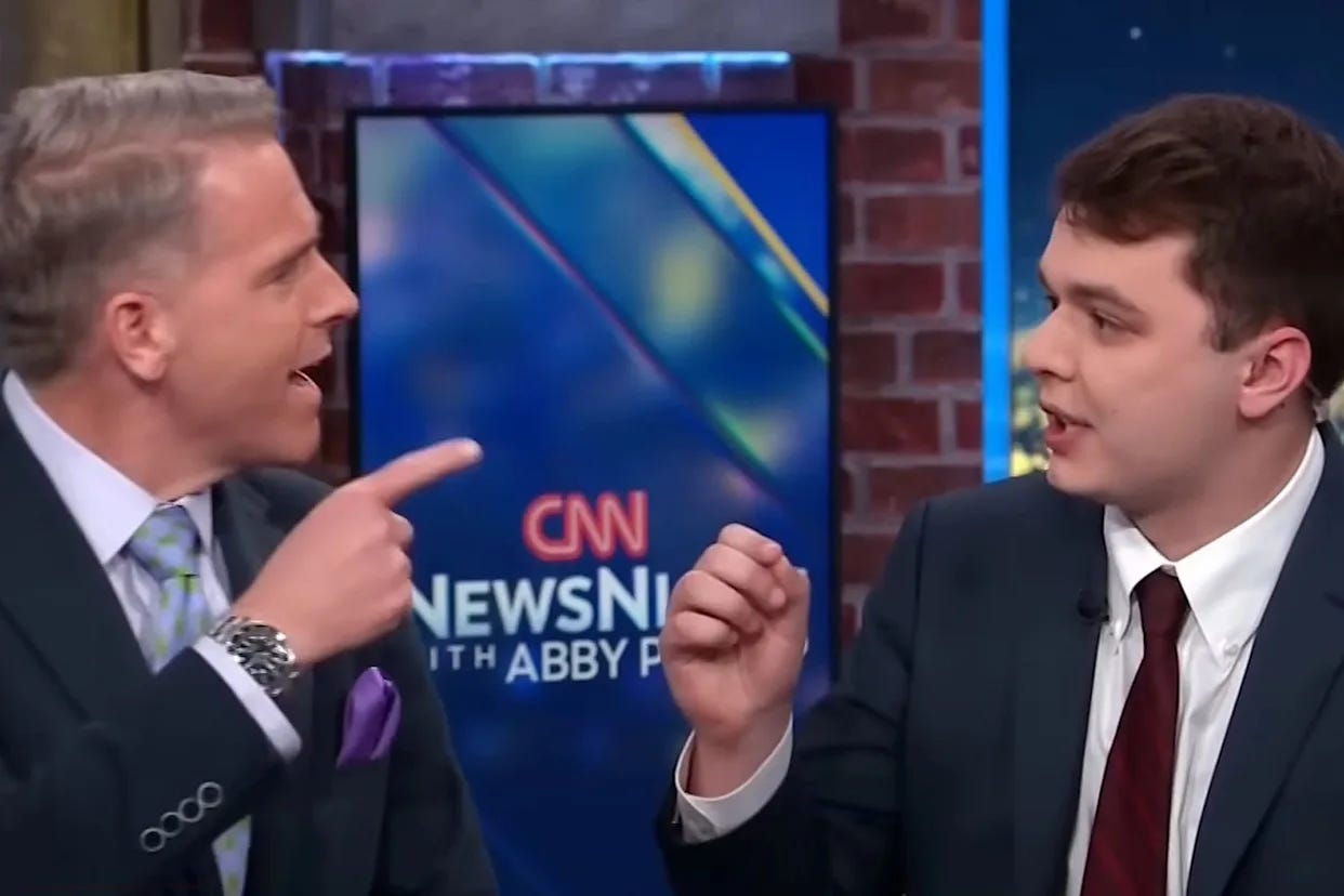Conservative Pundit Scott Jennings Blows Up on 23-Year-Old Panelist Live on  CNN: 'Get Your F---ing Hand Out of My Face'