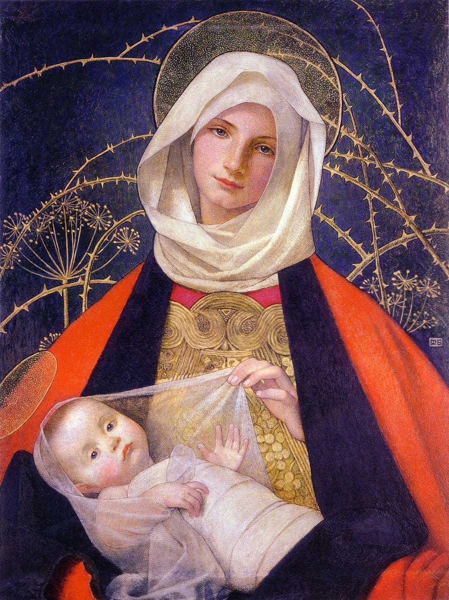 "Show unto us the fruit of thy womb, Jesus" :')
