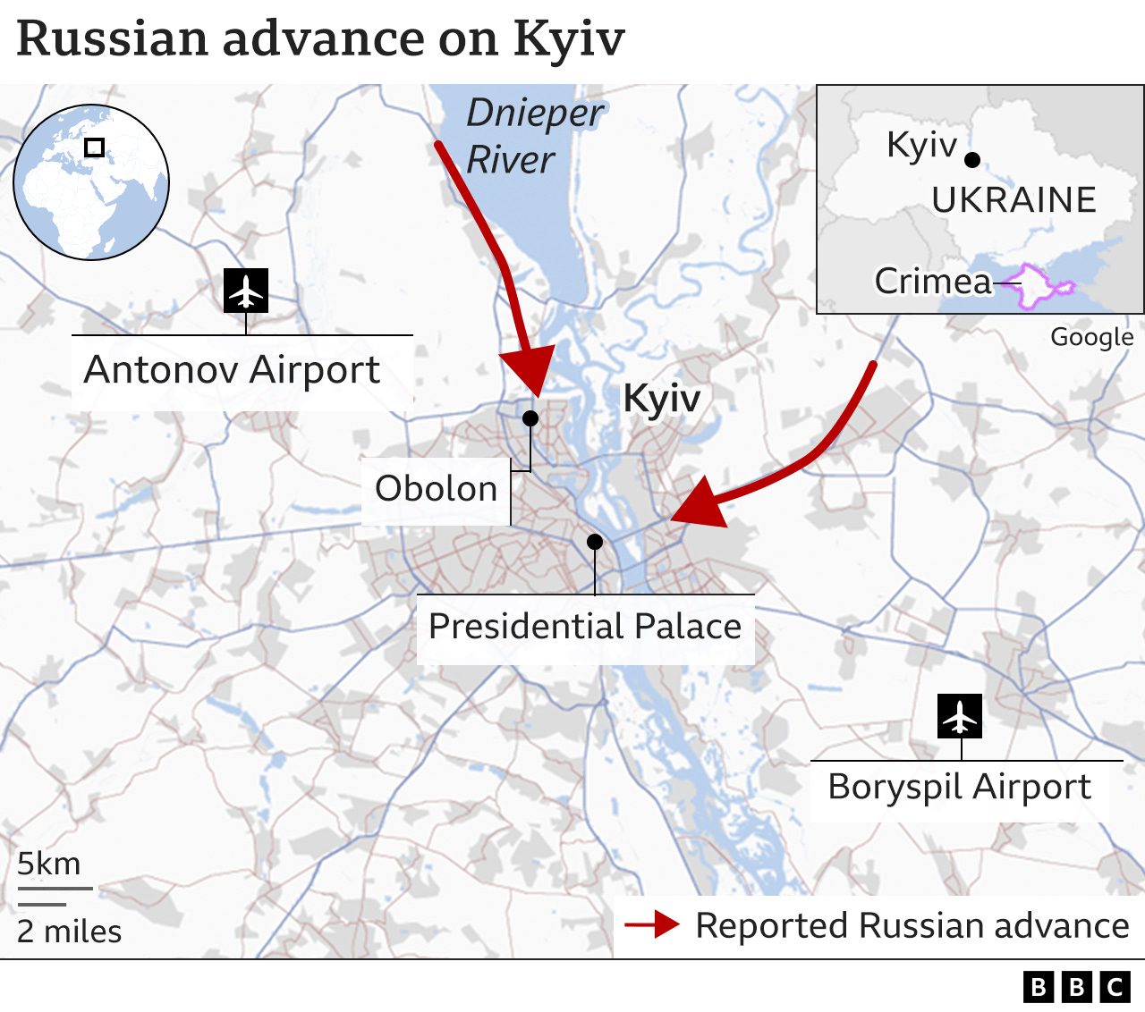 Ukraine conflict: Kyiv braces for Russian assault - BBC News