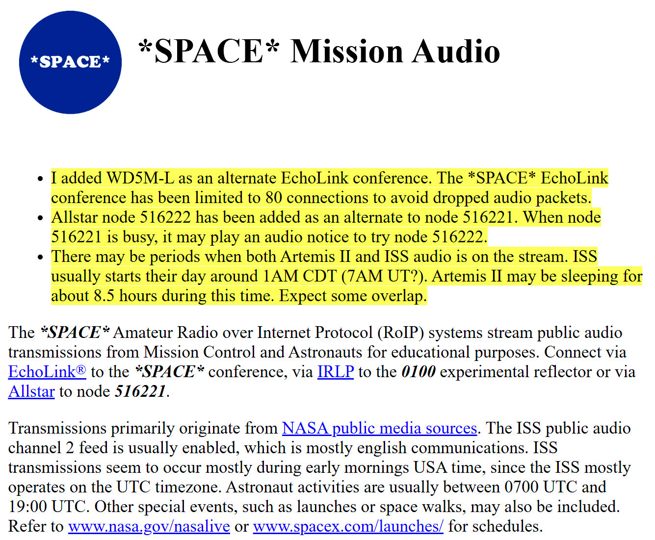 How to listen to the Artemis II mission