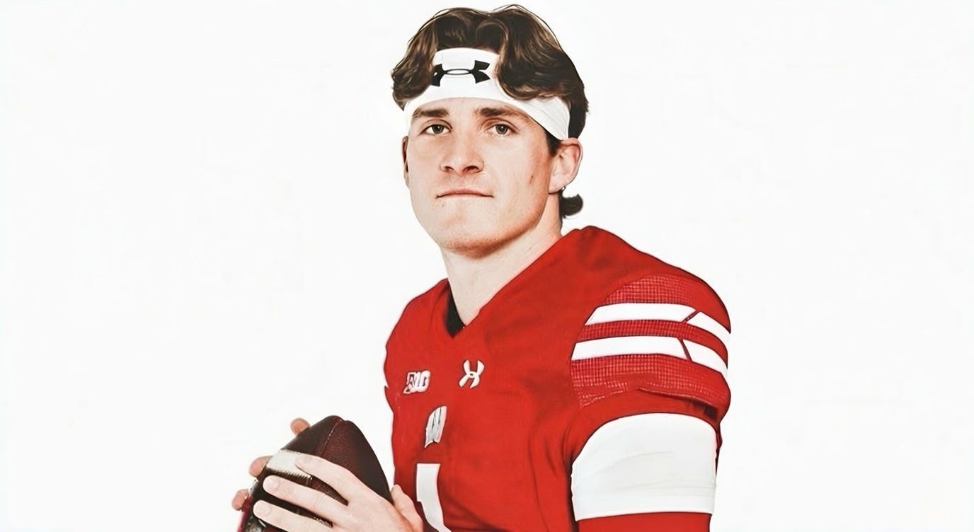 Wisconsin Badgers transfer quarterback Colton Joseph.