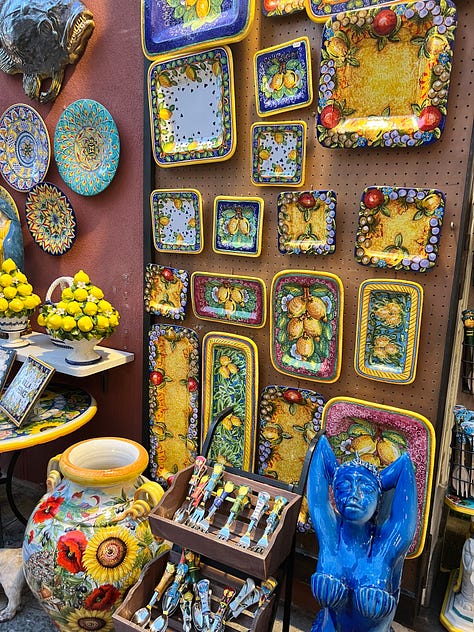 Spiaggia di Fornillo, Restaurants, Ceramics and Night Views of Positano