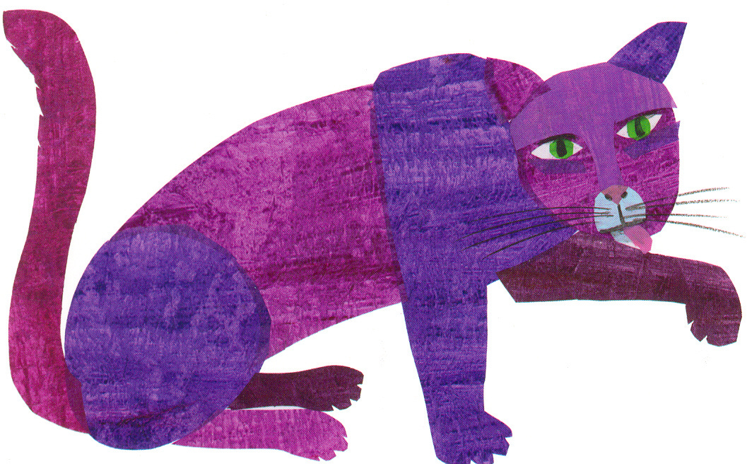 Eric Carle Postcard - Purple Cat | The Eric Carle Museum of Picture Book Art