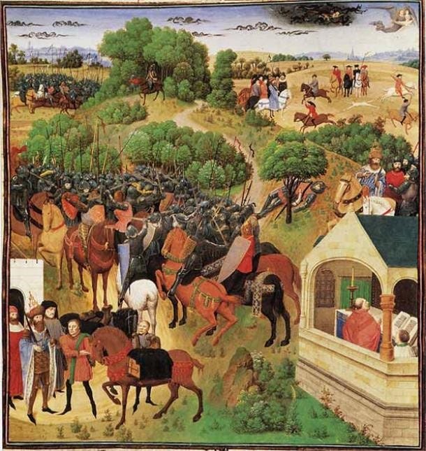 The eight phases of ‘The Song of Roland’ in one picture. (Public domain) The eight phases of ‘The Song of Roland’ in one picture. (Public domain)