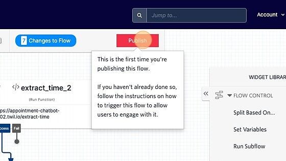 Screenshot of: Click "Publish" Screenshot of: Click "Publish"