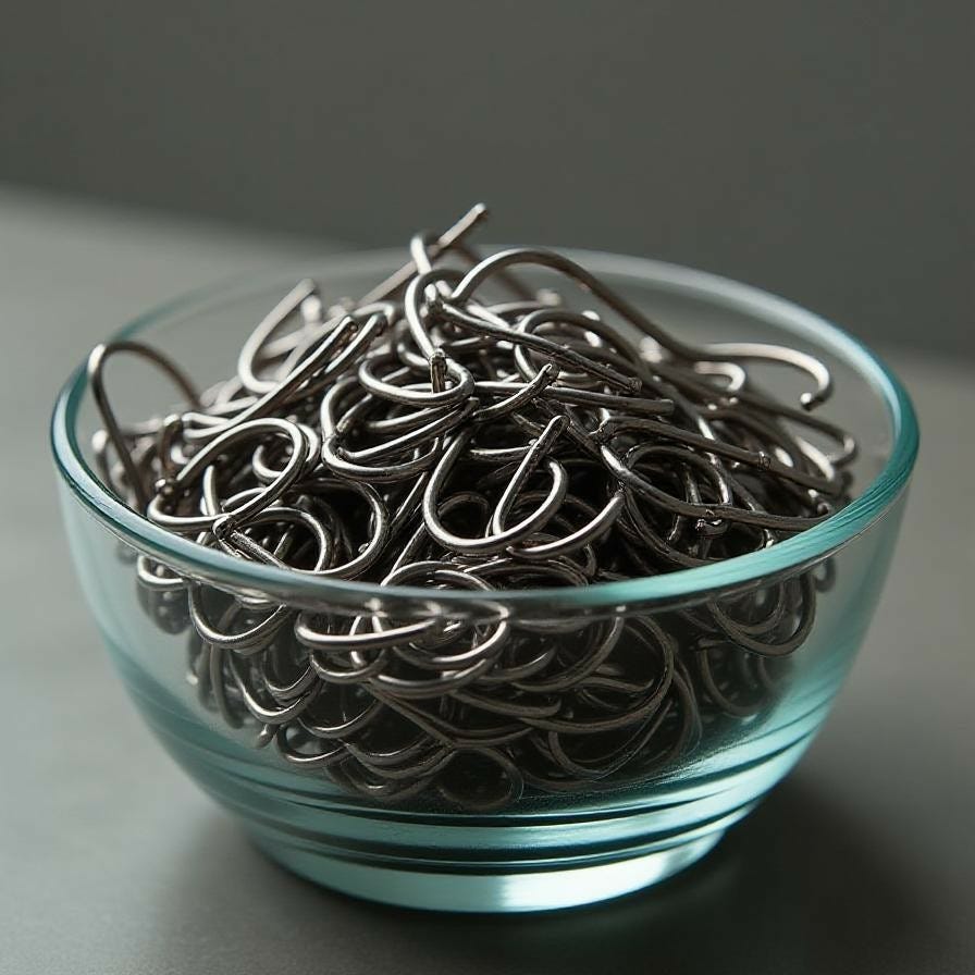 Bowl of Fish Hooks