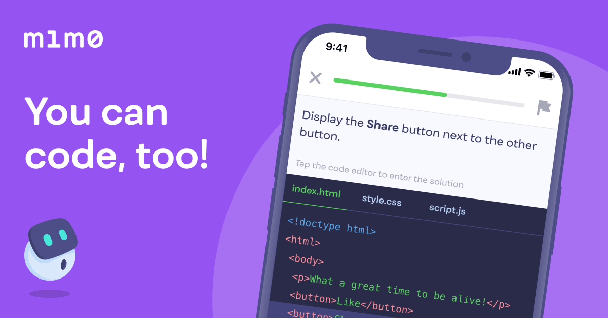 Mimo: Learning to code can be easy and fun. Start learning now!