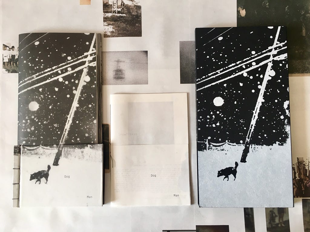 Snowflakes Dog Man - Hajime Kimura I ceiba editions