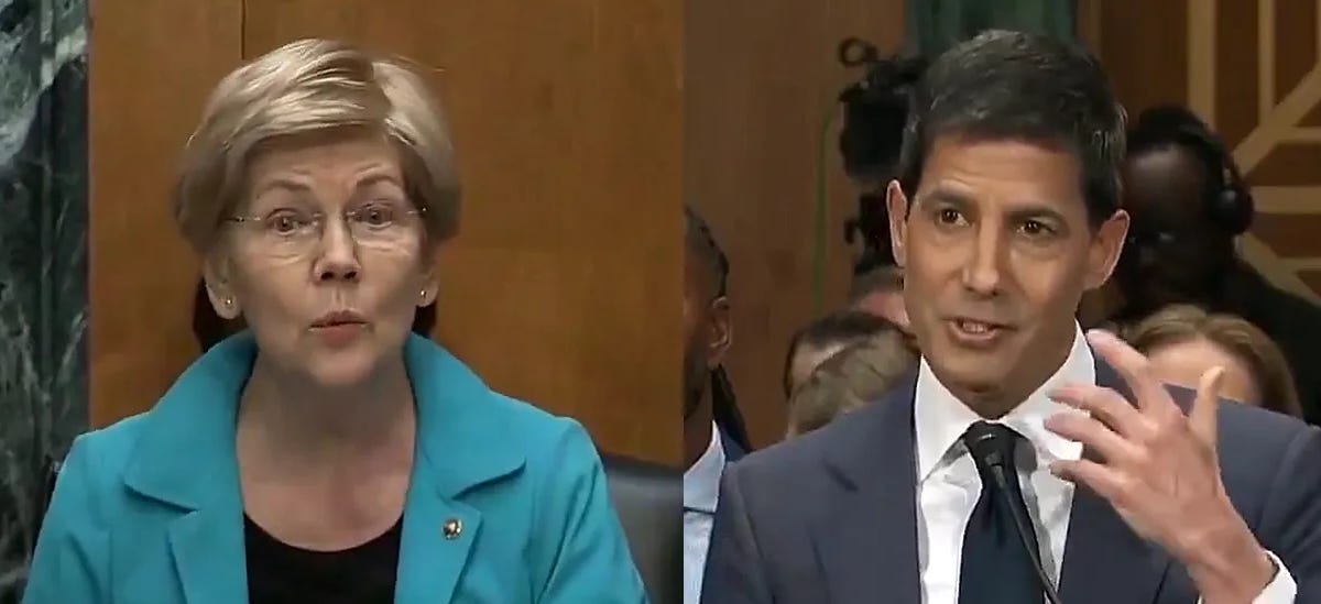 Trump Fed Nominee Trolls Elizabeth Warren to Her Face at Hearing (VIDEO)