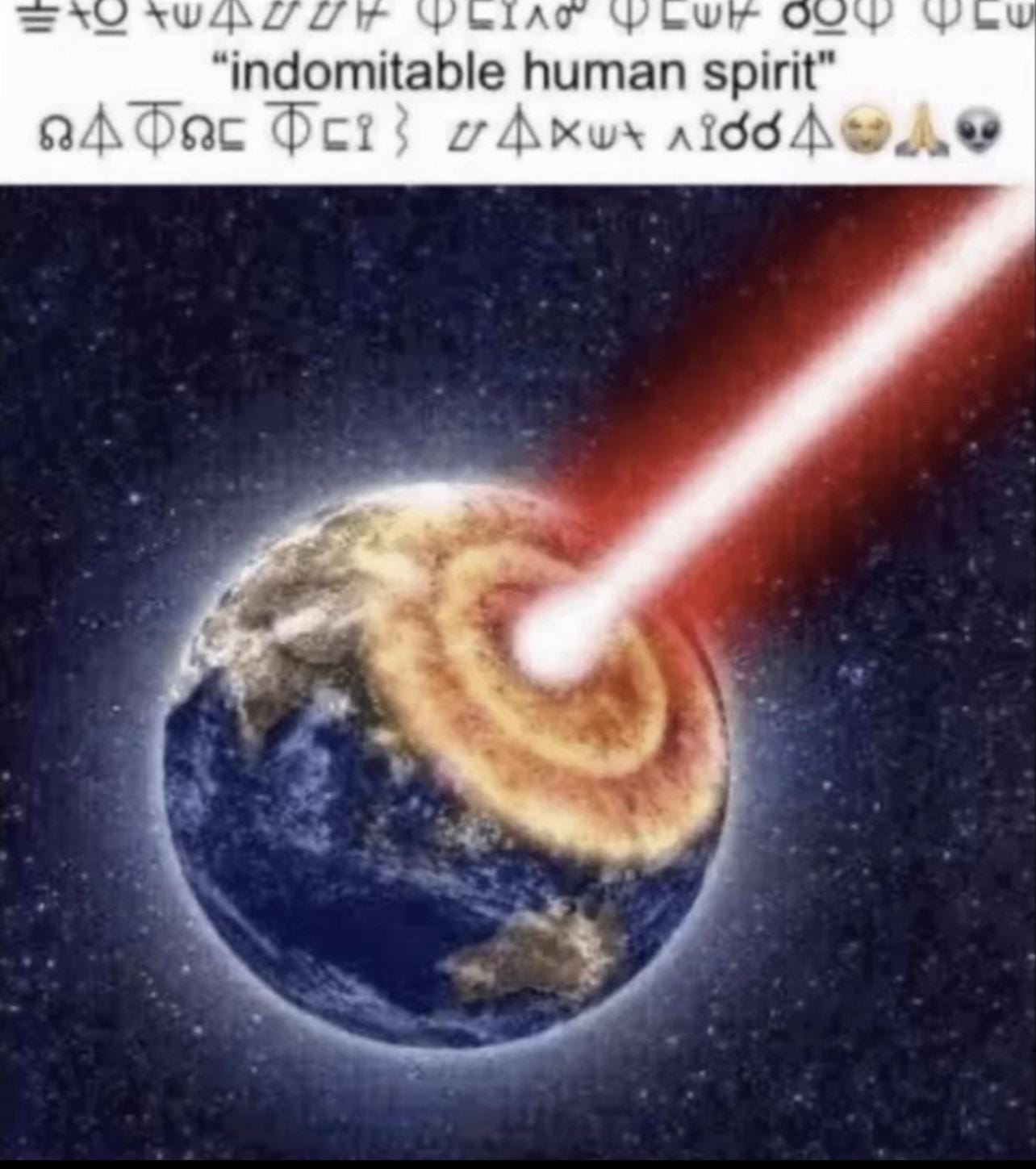 Aliens communicating while invading Earth.