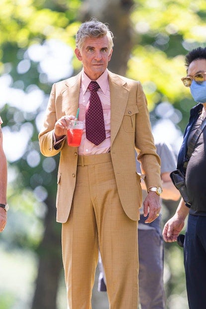 NEW YORK, NEW YORK - JULY 05: Bradley Cooper is seen filming "Maestro" in Central Park on July 05, 2...