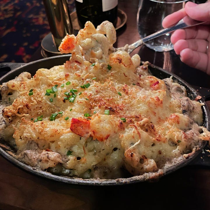 Ridiculous Black Truffle and Lobster Macaroni & Cheese at NoMad Library in Las Vegas, NV