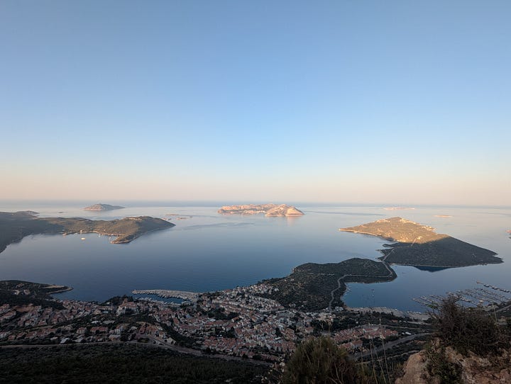 Early morning hike to "The Sleeping Giant" above Kaş
