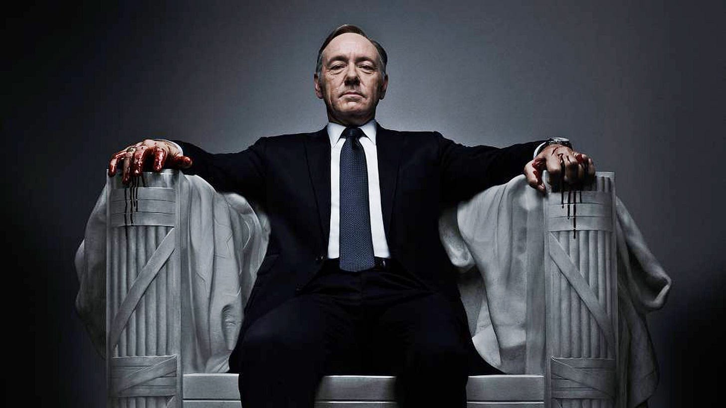 Kevin Spacey vuelve a ser Frank Underwood para lanzar un mensaje: "Netflix  existe gracias a mí"