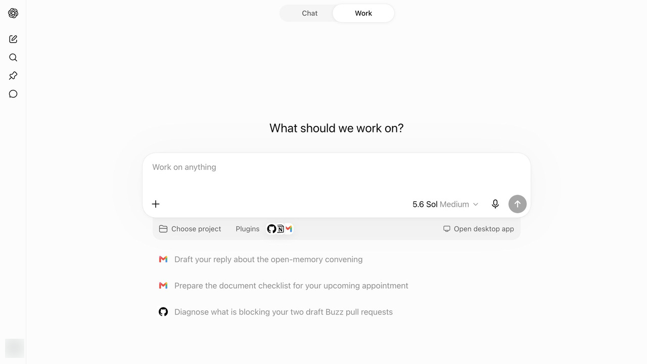 ChatGPT Work - proactive actions ChatGPT Work - proactive actions
