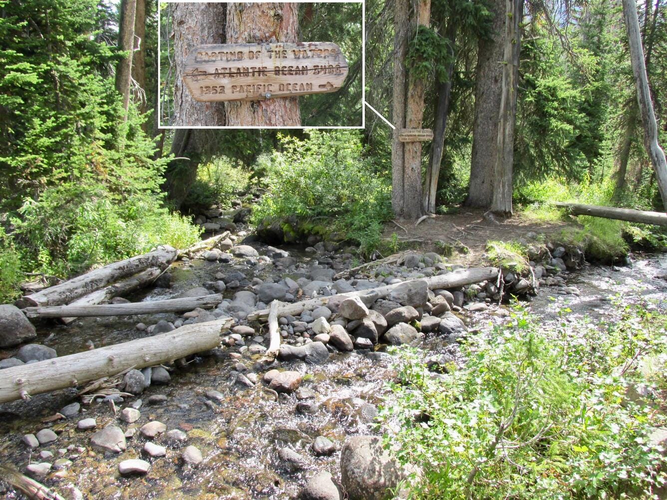 The Parting of the Waters, on the Continental Divide south of Yellowstone National Park