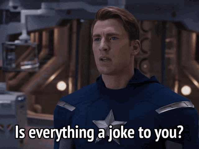 Captain America Is Everything Joke To You GIF - Captain America Is  Everything Joke To You Chris Evans - Discover & Share GIFs