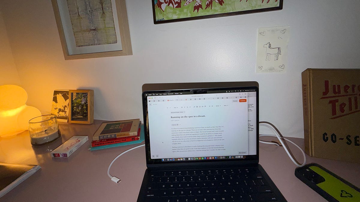 Running on the spot in a dream. - by charli xcx