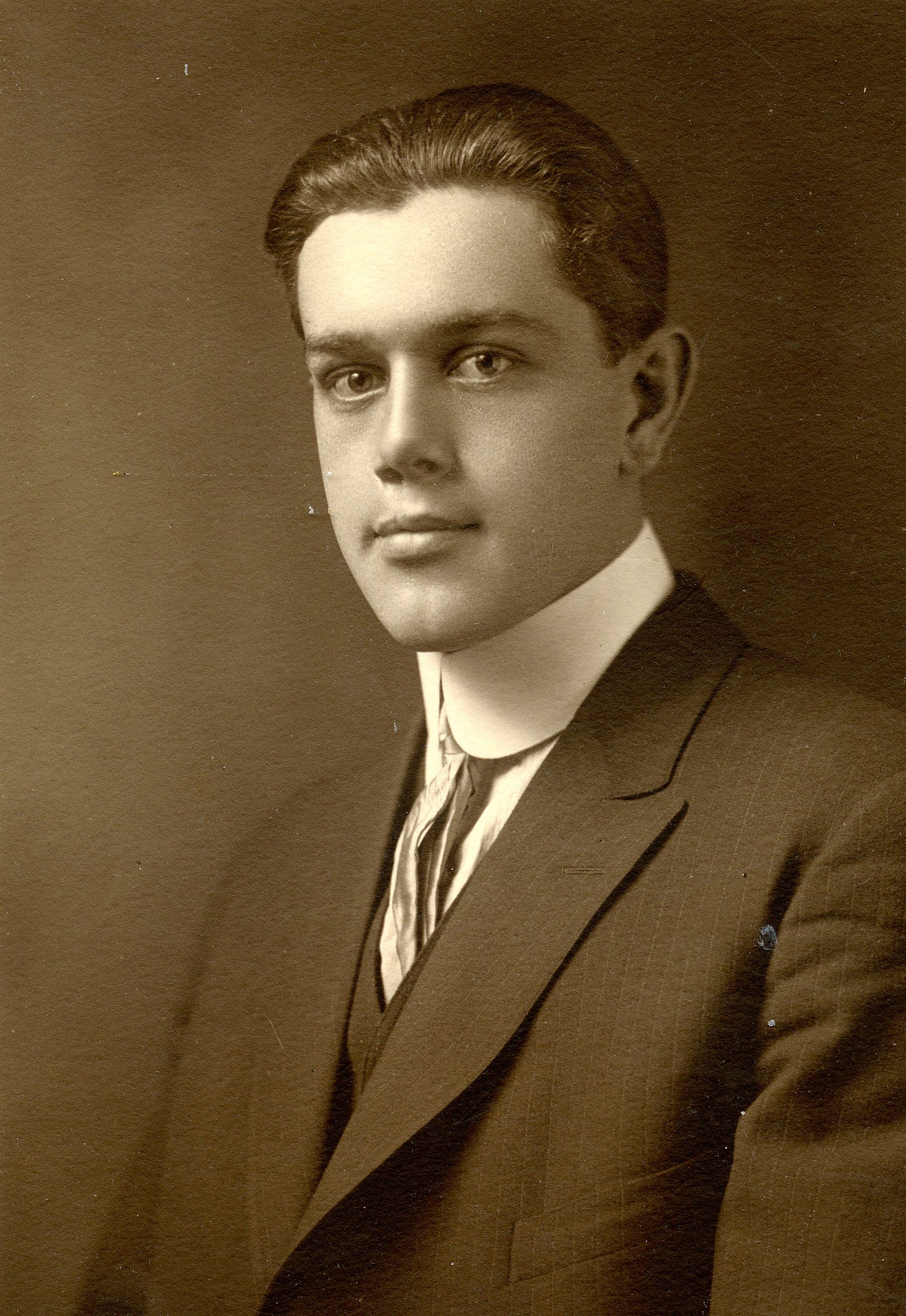 Portrait of young man from New Ipswich, NH
