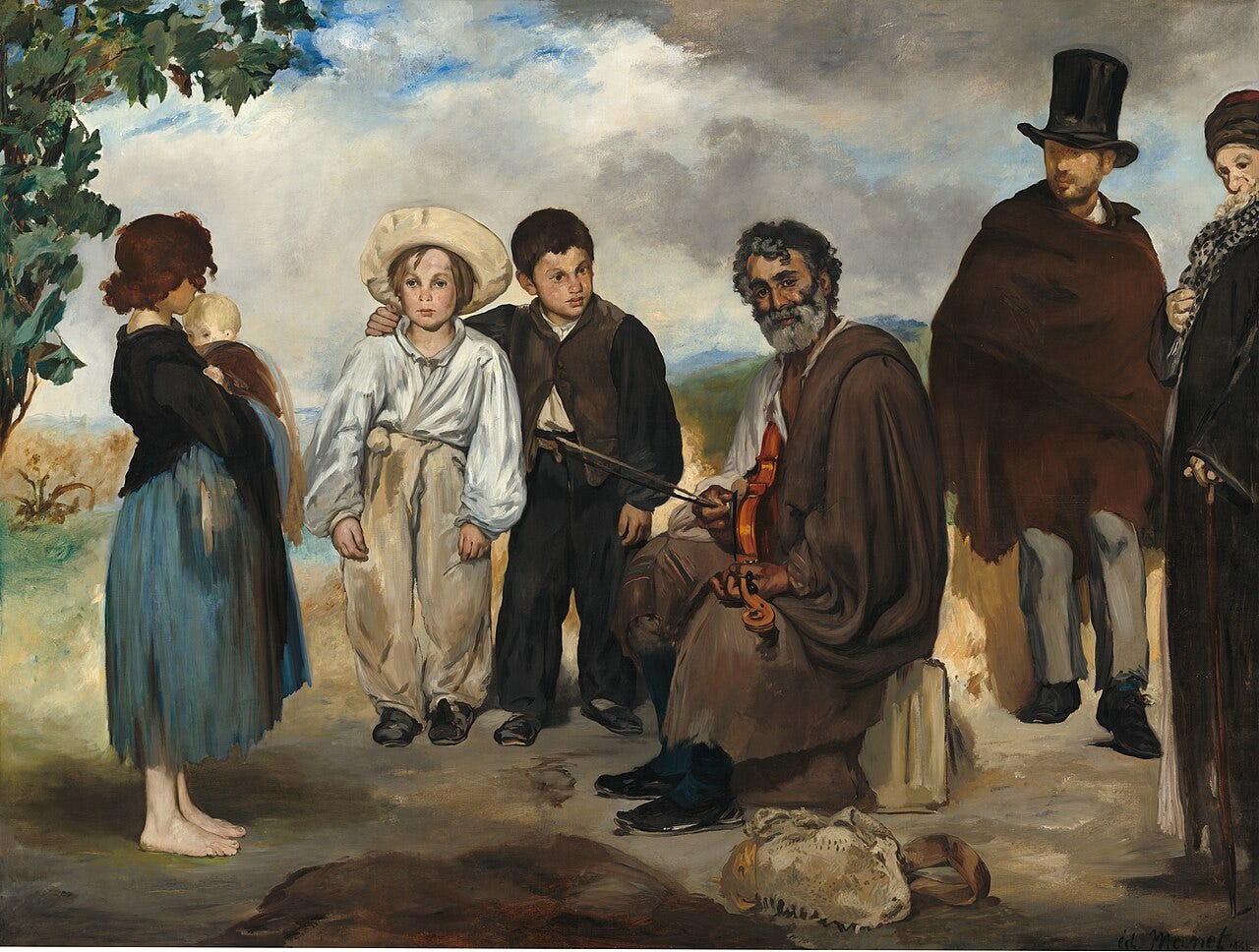 Edouard Manet, The Old Musician, 1862 Edouard Manet, The Old Musician, 1862