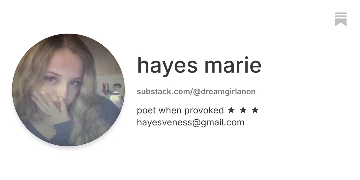 hayes marie | Substack