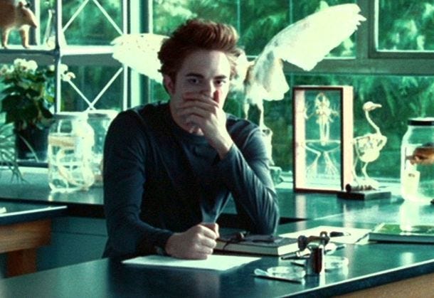 Edward Cullen and Bella Swan first met at school