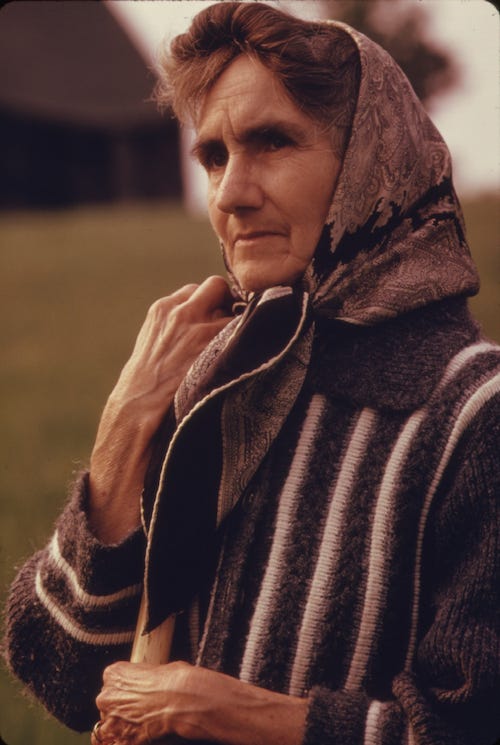 Photo of farm woman