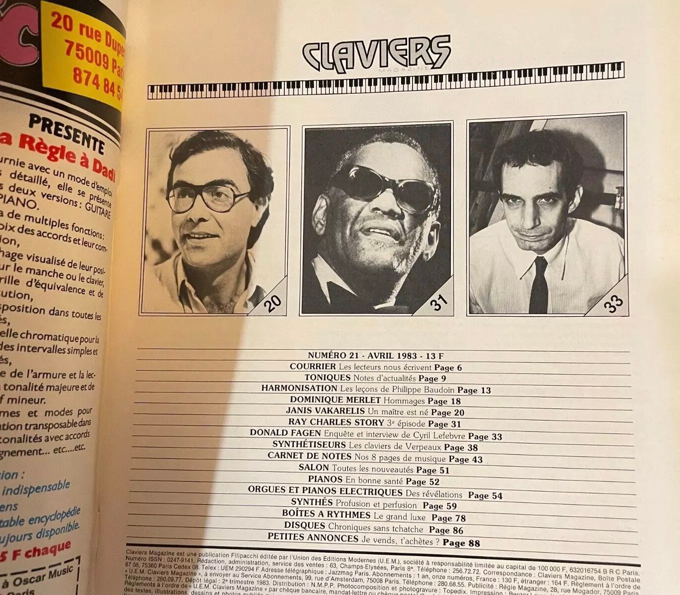 Donald Fagen: rare French magazine interview—translated!
