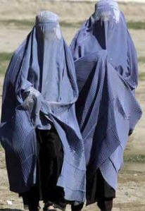 Women wearing burkas. (Photo Credit: Second City Style.) Women wearing burkas. (Photo Credit: Second City Style.)