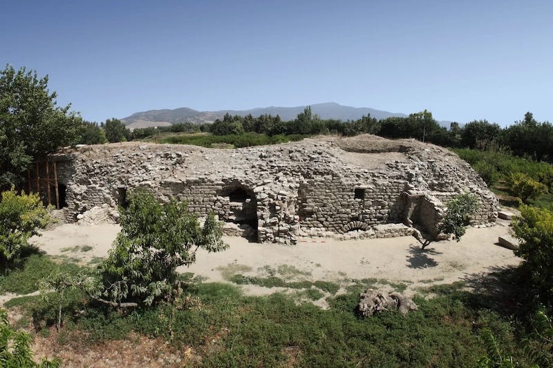 **The Romans built an odeon within the Temple of Artemis. The infants were discovered in a grave beneath the odeon's latrine area.** Credit: OeAW-OeAI/N. Gail.