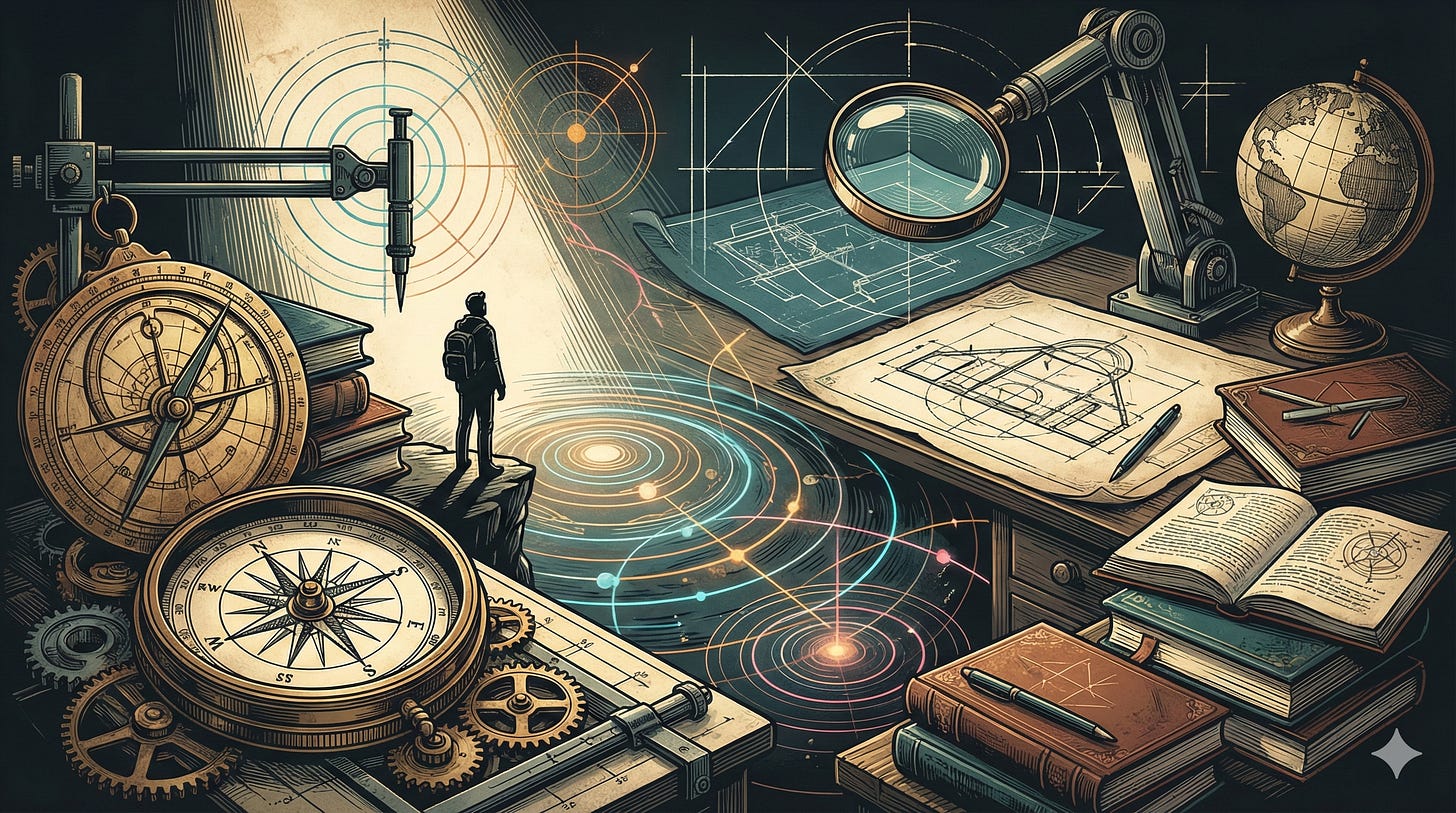 AI adoption leadership dilemma — balancing technology and employee wellbeing, etching illustration