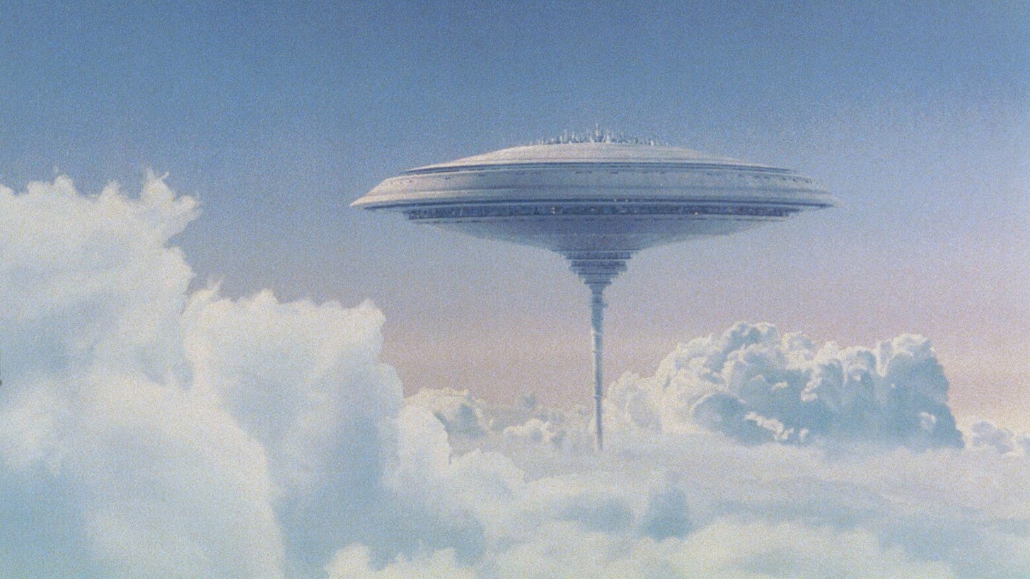 Cloud City floating above Bespin