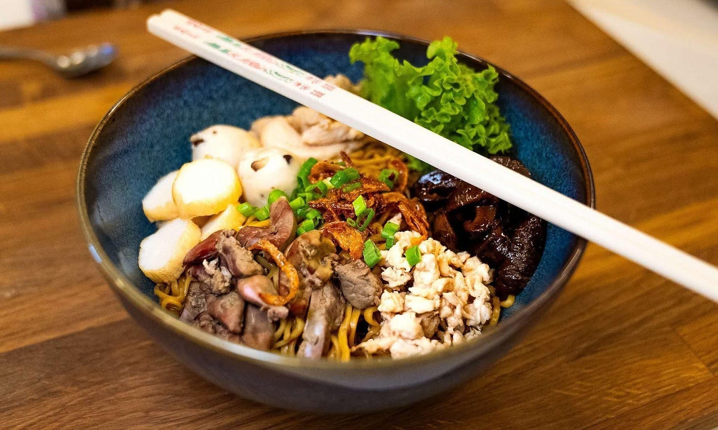 a bowl of bak chor mee