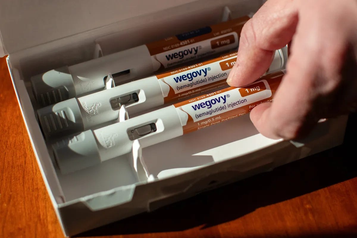 Wegovy injection pens.