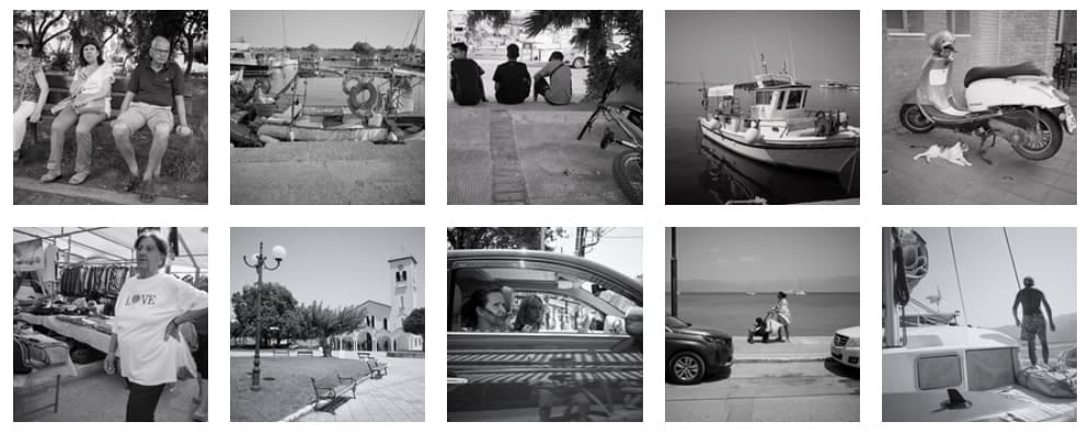 A montage of images taken in Greece that are also on Flickr
