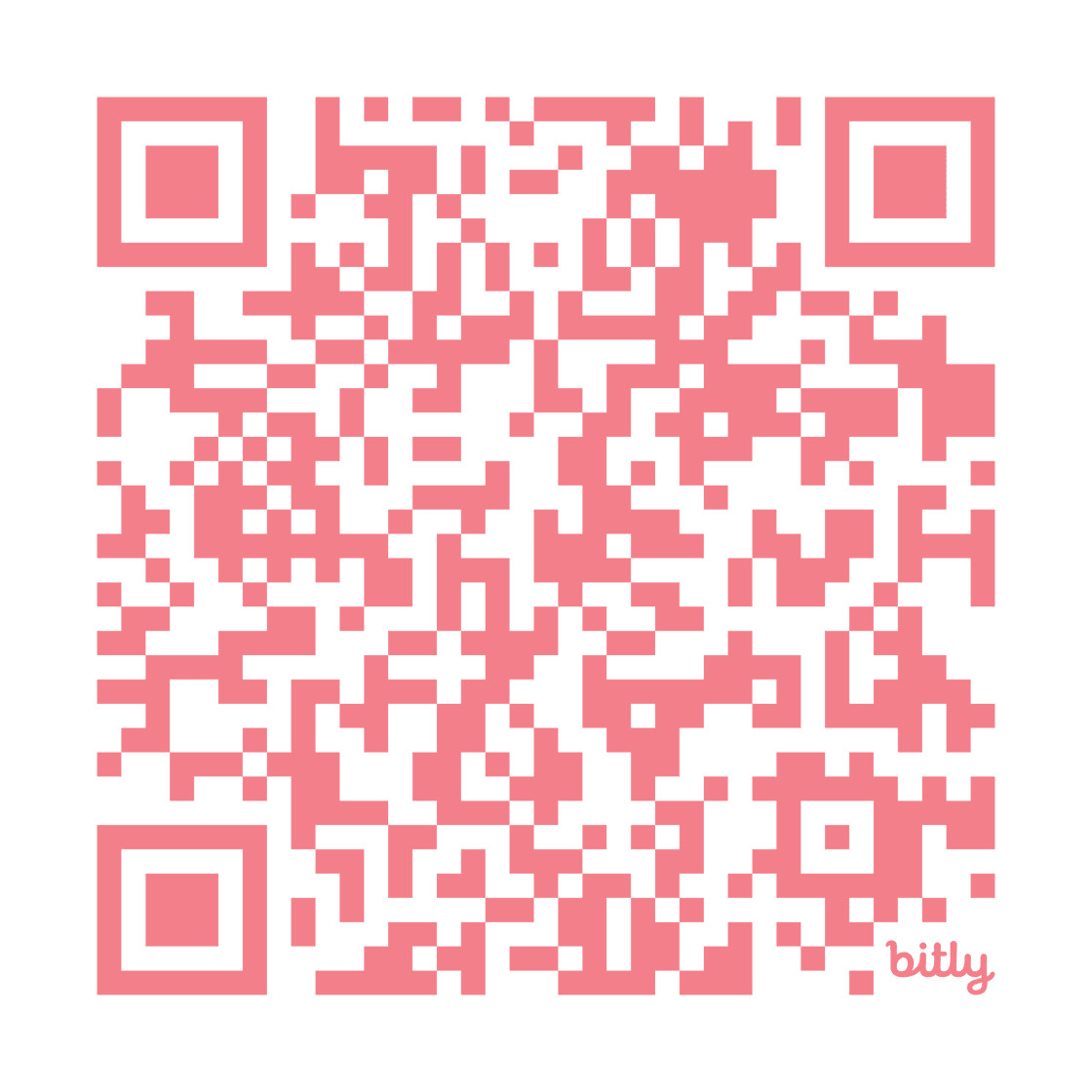 QR code in pink ink QR code in pink ink