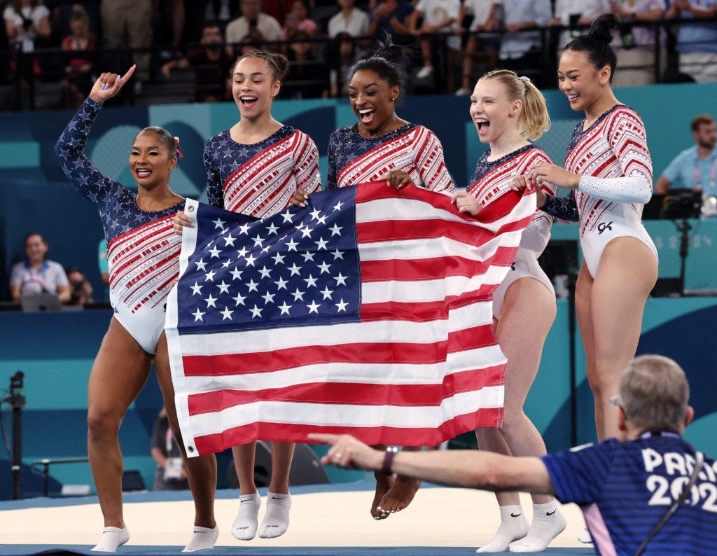 Simone Biles and Team USA dominate to win Olympic gold in women's  gymnastics | PBS News